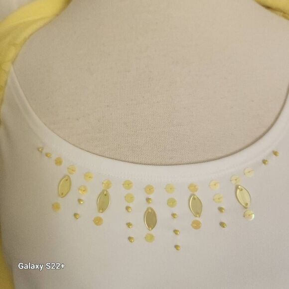 Alfred Dunner 2 piece tank and button up butterfly shirt - Picture 5 of 11